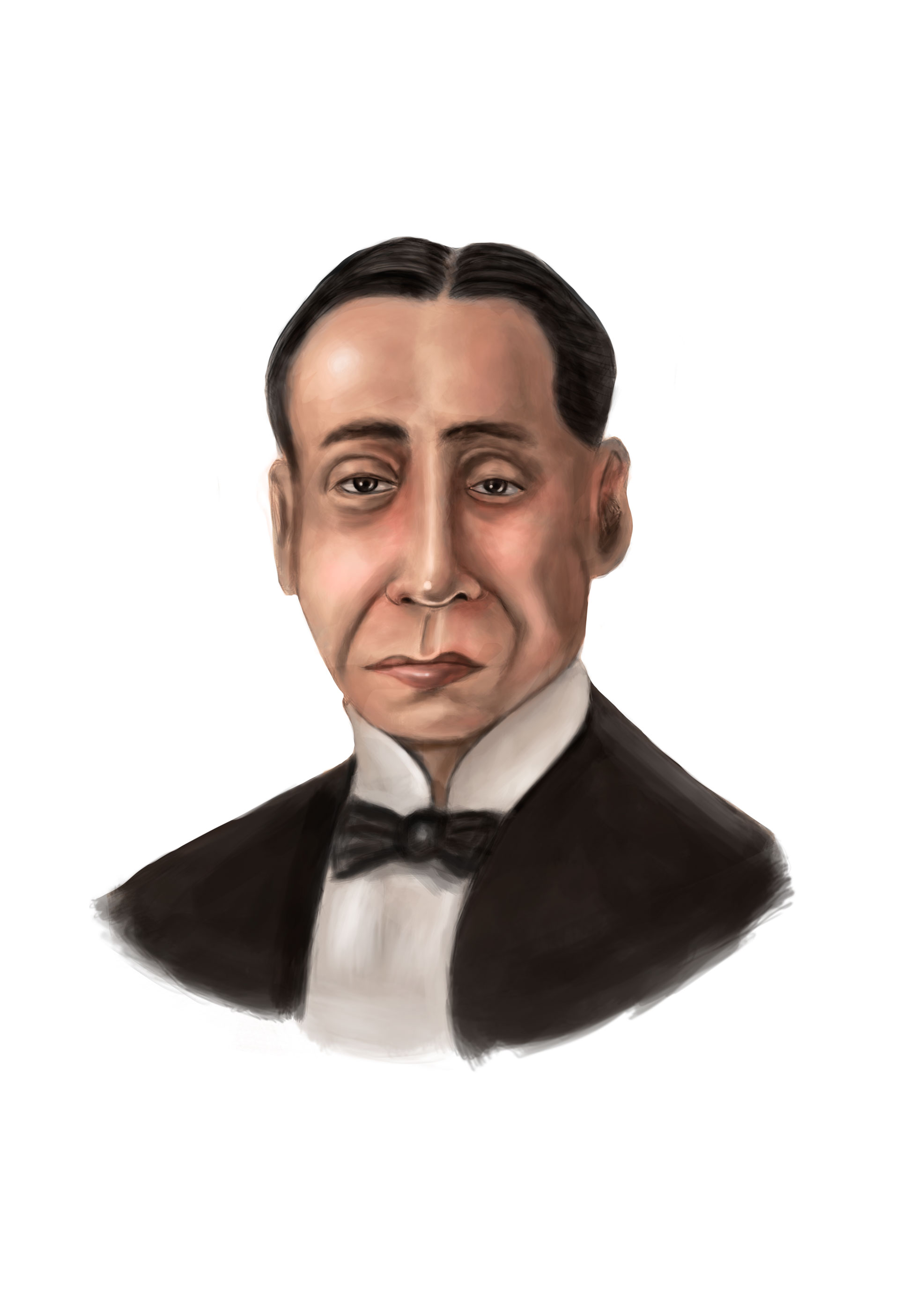 Artist's impression of Seah Peck Seah, commissioned and owned by Shawn Seah. 